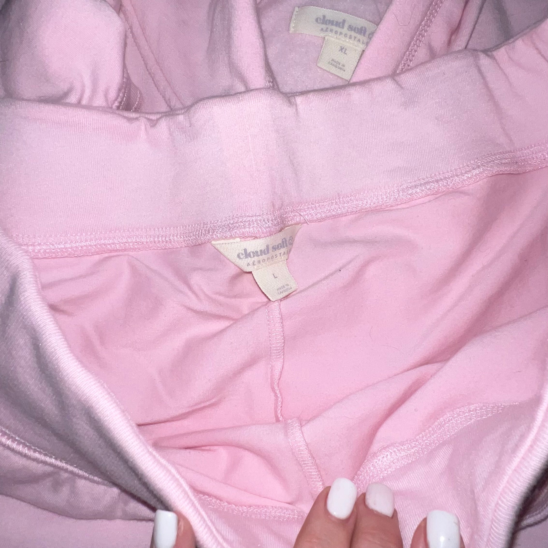 NWT Aeropostale pink butterfly short sleeve tracksuit skirt set