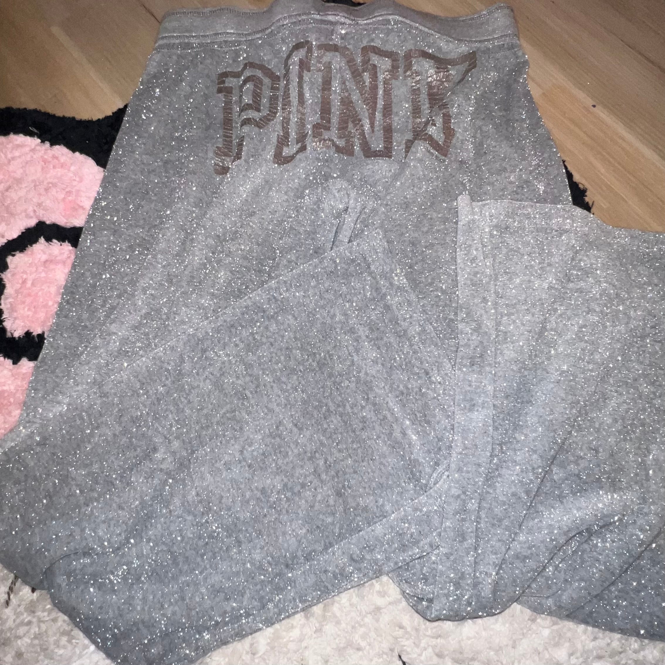 2010 Vintage Victoria secret pink sparkling gray tracksuit