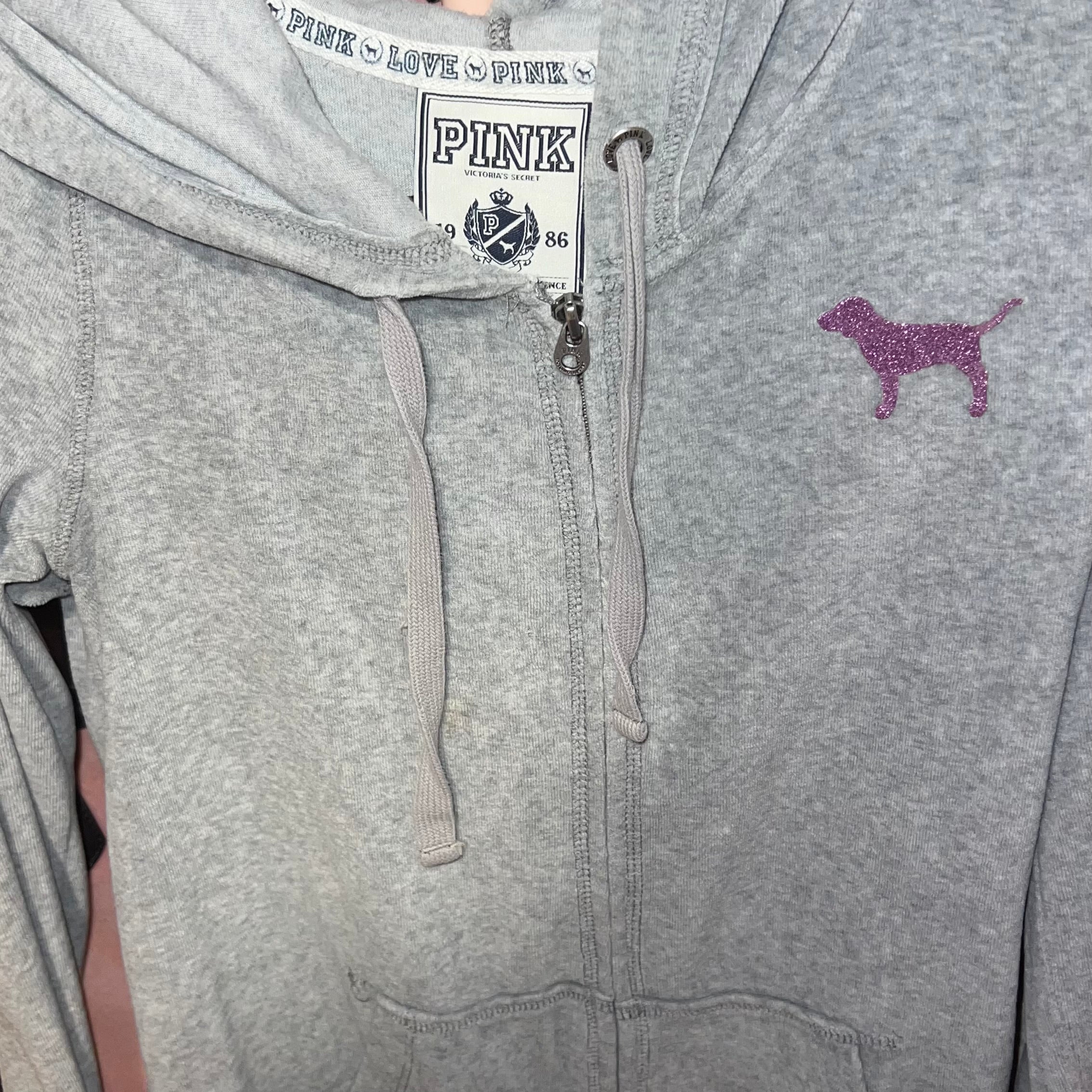 2009 Vintage Victoria’s Secret pink peace sign tracksuit