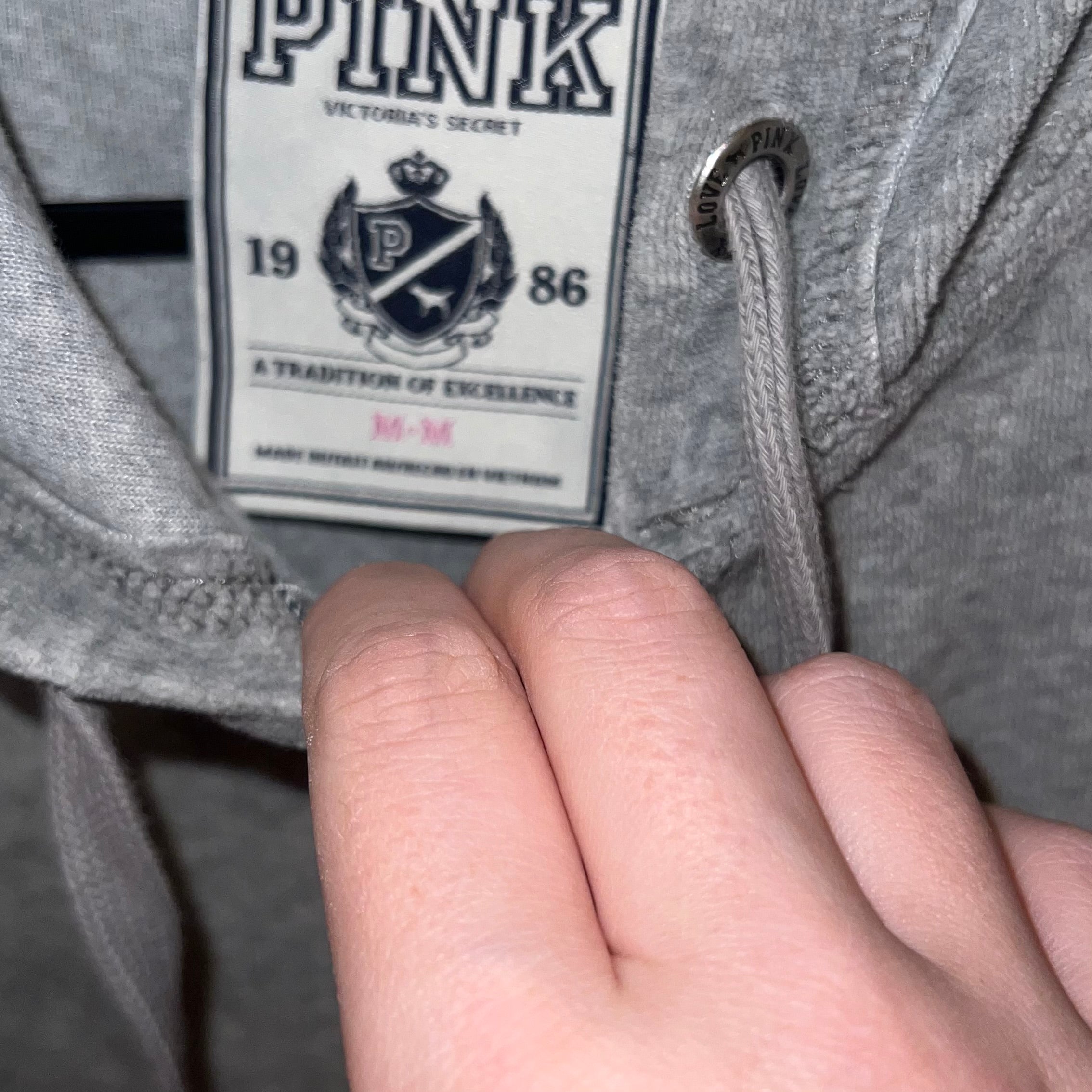 2009 Vintage Victoria’s Secret pink peace sign tracksuit
