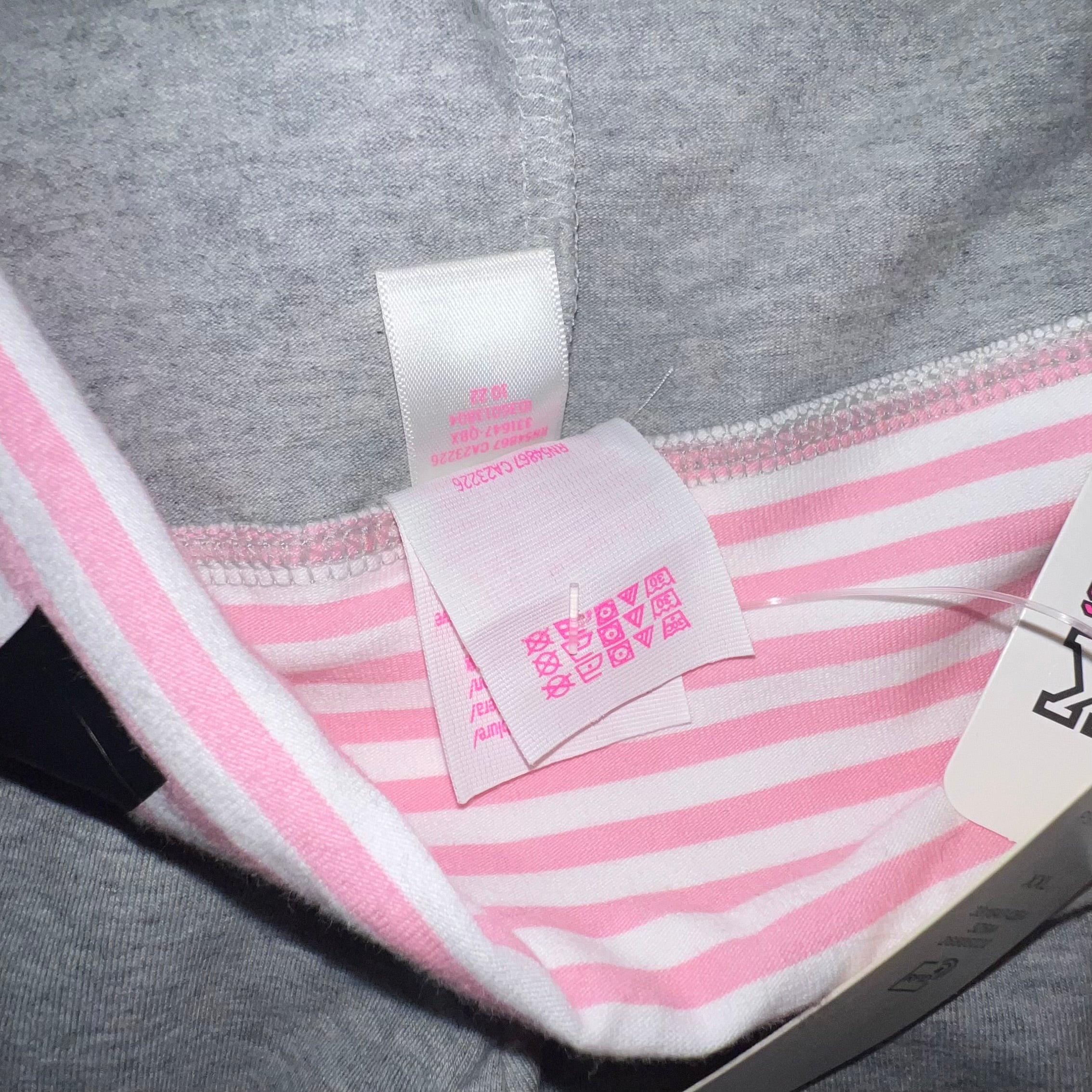 NWT Victoria’s Secret PINK Pink and grey fold over leggings