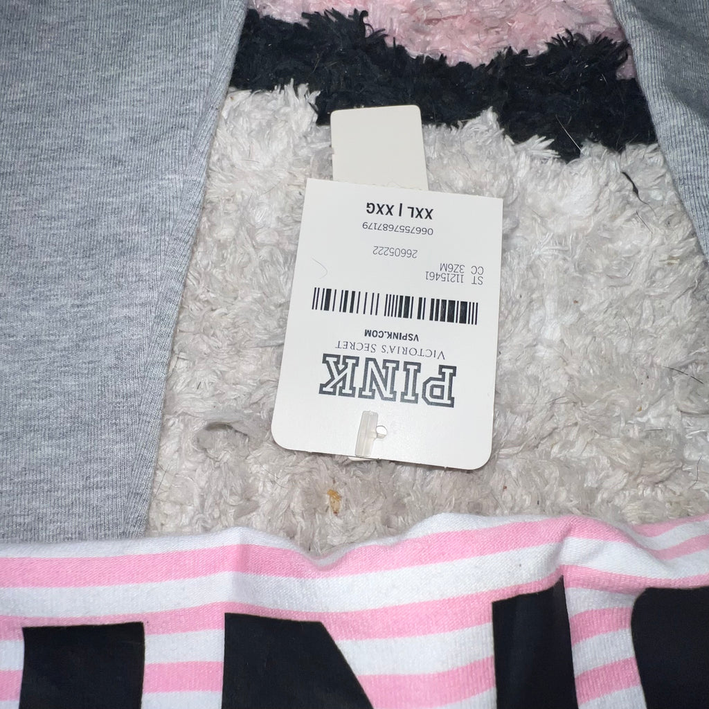 NWT Victoria’s Secret PINK Pink and grey fold over leggings