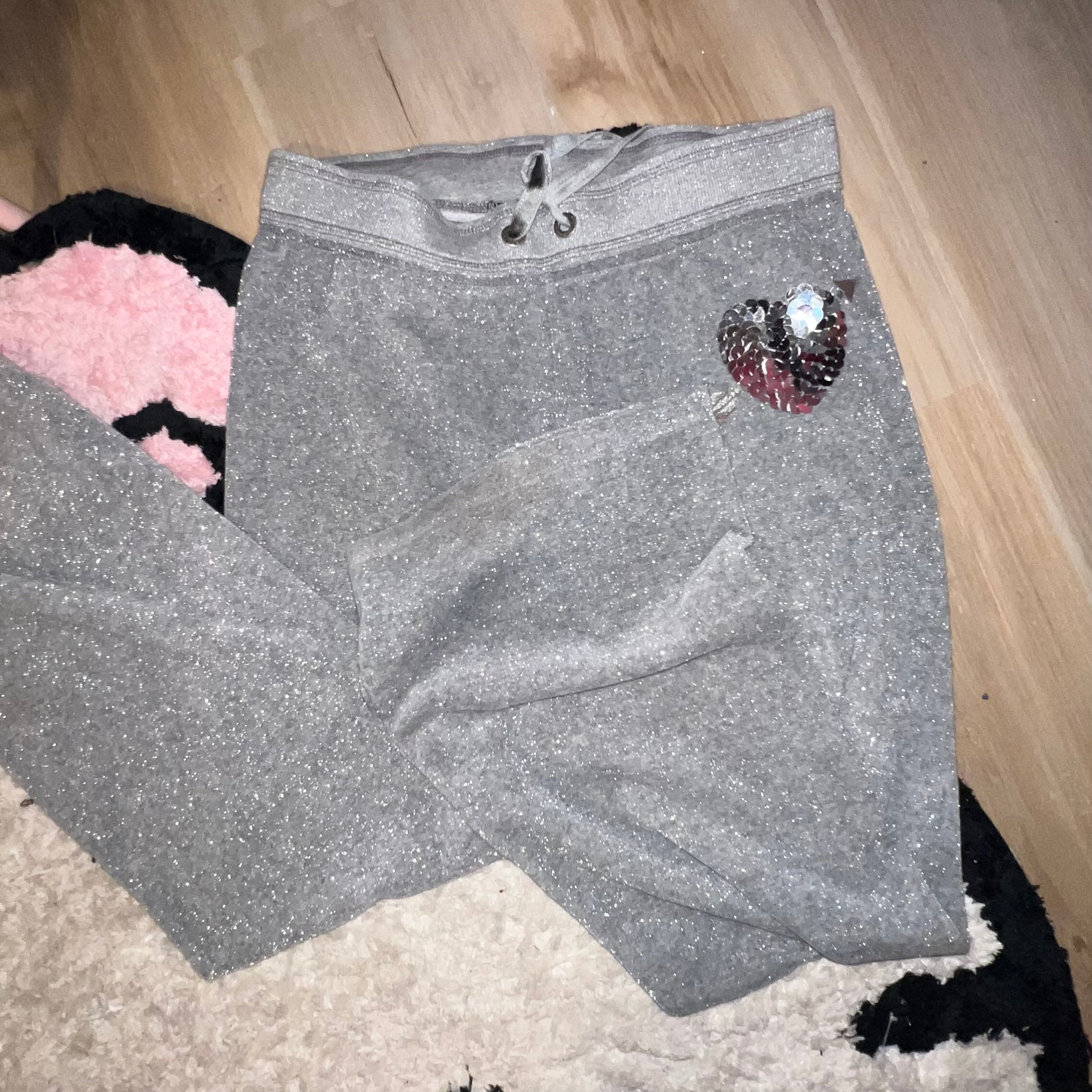 2010 Vintage Victoria secret pink sparkling gray tracksuit