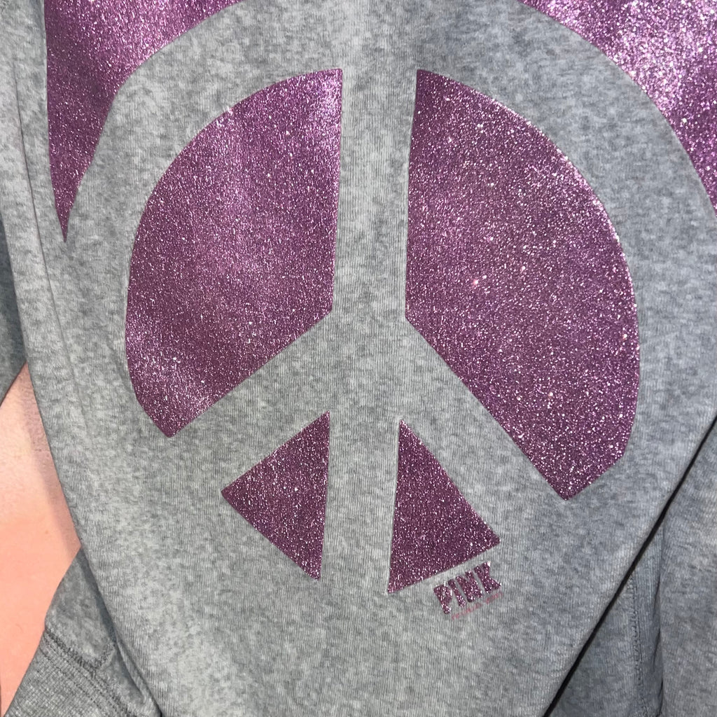2009 Vintage Victoria’s Secret pink peace sign tracksuit